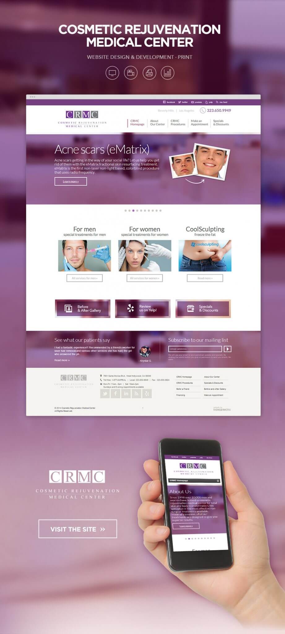 Website design for Salons